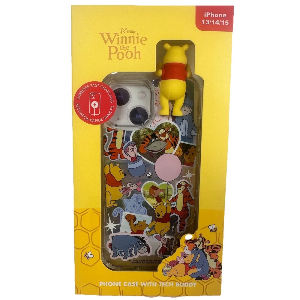 Disney Winnie The Pooh iPhone 13 14 15 Phone Case Tech Buddy Pooh
